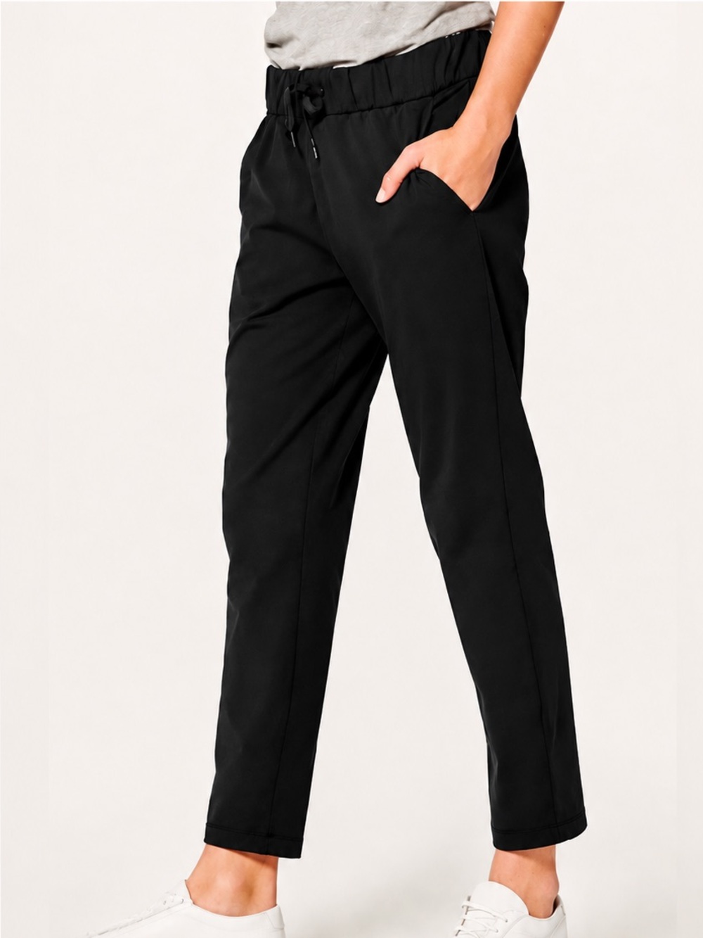 Lululemon On The Fly 7/8 Pant Black Luxtreme Size 2